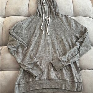 On the Byas Charcoal Hoodie with White Drawstrings size Large